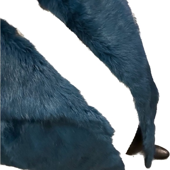 Real rabbit fur long vest - Picture 3 of 6